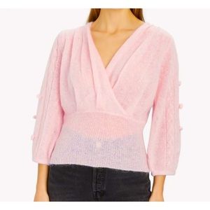 LIKE NEW! Pale Pink Gestuz sweater from Intermix with beautiful detail.